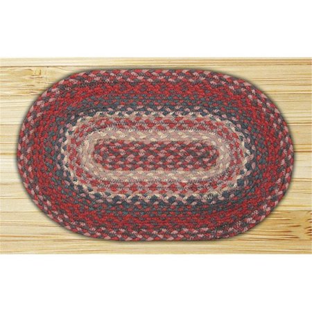 EARTH RUGS Burgundy Round Swatch 46-012